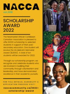 NACCA Scholarship for Black racialized youth