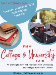 FMM’s College & University Fair — TUES Oct 18th