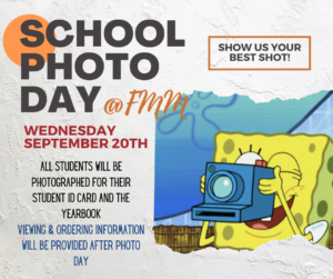 School Photo Day – Wednesday September 20, 2023