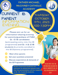 IB Parent Information Evening