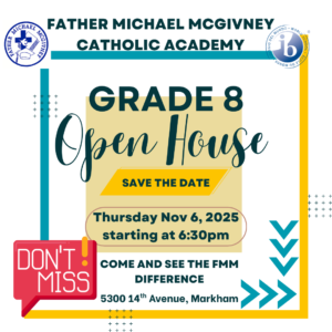 FMM Gr. 8 Open House